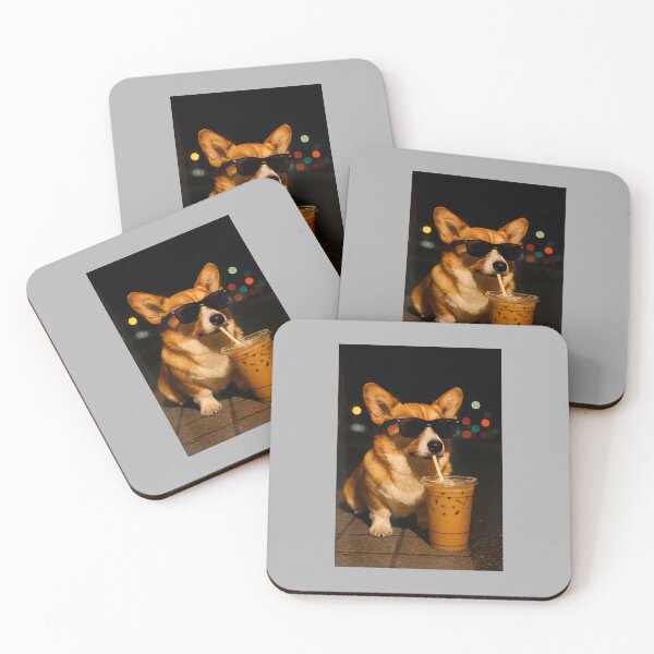 Item preview, Funny Corgi Dog Iced Coffee Sunglasses Night Vibe Boys Girls designed and sold by ArleneRowe.