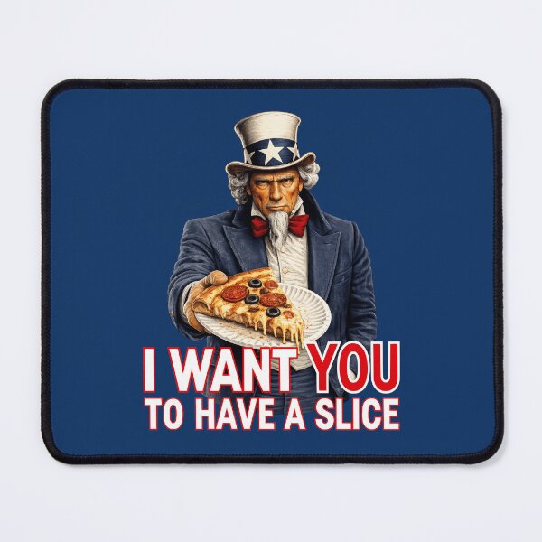 Item preview, Funny Pizza Lover Patriotic Uncle Sam Food Humor Americana designed and sold by TheTrendsDesk.