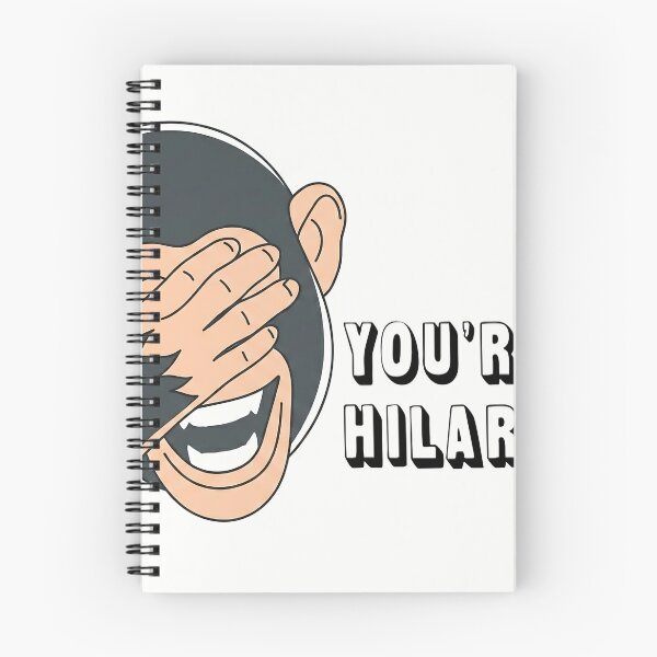 Item preview, "You're Hilarious!" Laughing Chimp Covering His Face Funny Monkey Meme designed and sold by XODAD.