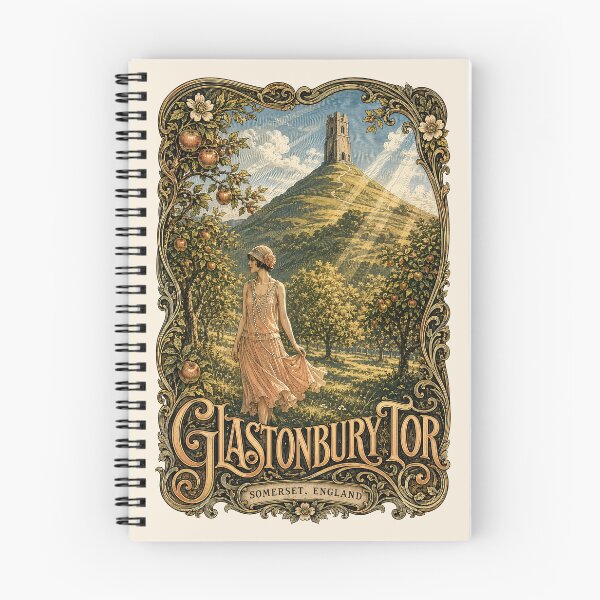 Item preview, Glastonbury Tor, Somerset, England [Wood Engraving] designed and sold by elektronen.