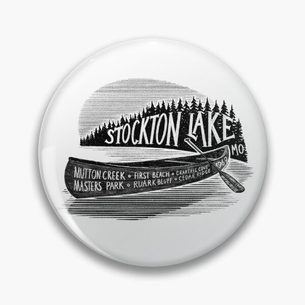 Item preview, Stockton Lake Missouri Canoe Label designed and sold by John Morris Illustration.