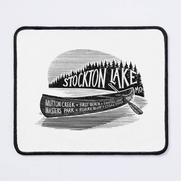 Item preview, Stockton Lake Missouri Canoe Label designed and sold by John Morris Illustration.