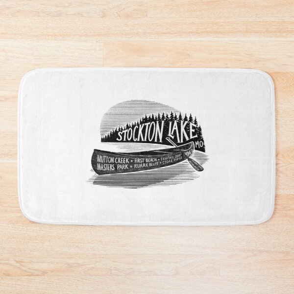 Item preview, Stockton Lake Missouri Canoe Label designed and sold by John Morris Illustration.