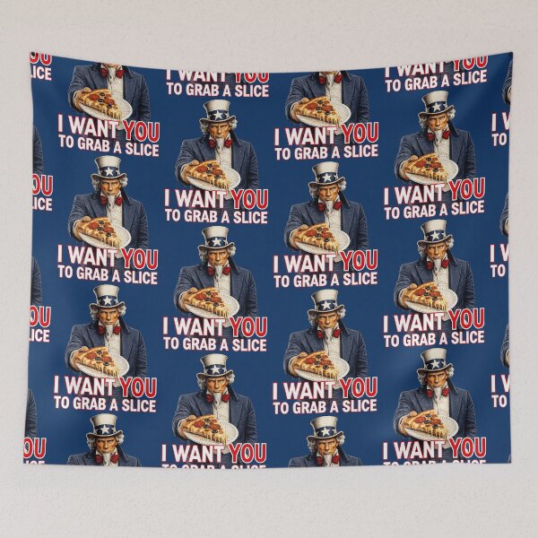 Item preview, Funny Pizza Lover Uncle Sam Food Humor Patriotic Americana designed and sold by TheTrendsDesk.