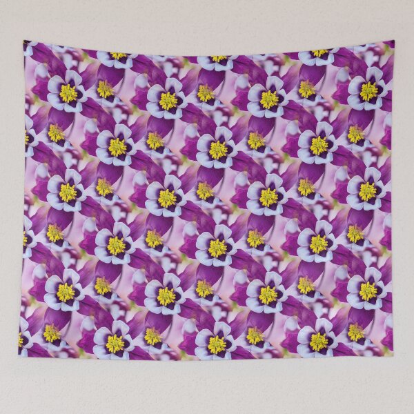 Item preview, Early Bird Purple and White Columbine Flowers designed and sold by kristalcurt.