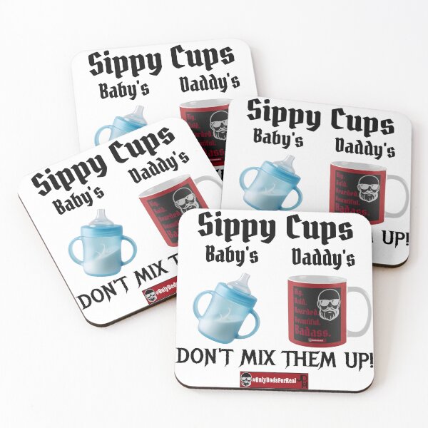 Item preview, Sippy Cups Coffee (White) *More Colors Available in Collection  designed and sold by OnlyDadsForReal.