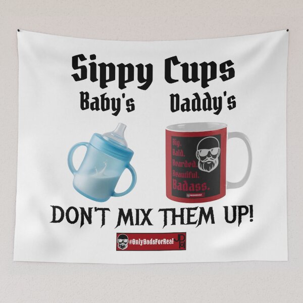 Item preview, Sippy Cups Coffee (White) *More Colors Available in Collection  designed and sold by OnlyDadsForReal.