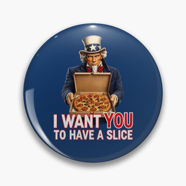 Item preview, Funny Pizza Lover Patriotic Americana Uncle Sam Food Humor designed and sold by TheTrendsDesk.