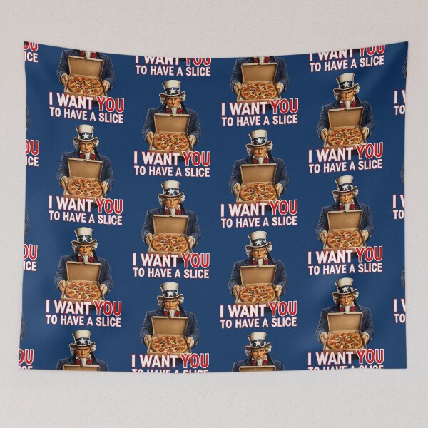 Item preview, Funny Pizza Lover Patriotic Americana Uncle Sam Food Humor designed and sold by TheTrendsDesk.