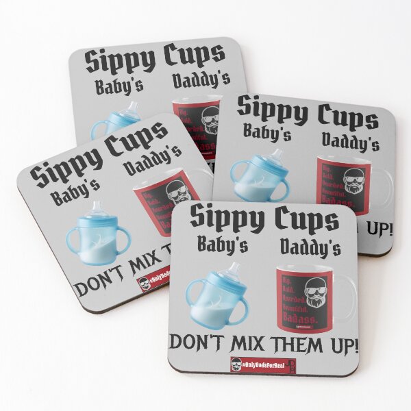 Item preview, Sippy Cups Coffee (Gray) *More Colors Available in Collection  designed and sold by OnlyDadsForReal.