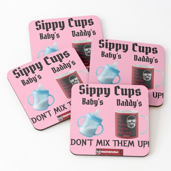 Item preview, Sippy Cups Coffee (Pink) *More Colors Available in Collection  designed and sold by OnlyDadsForReal.