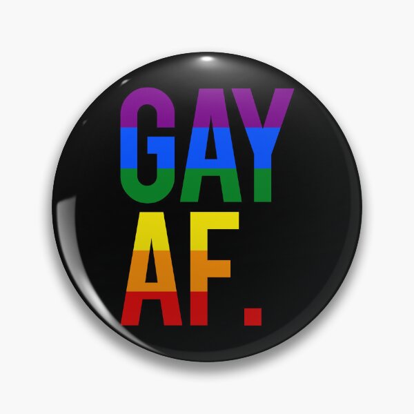 Item preview, Gay AF (rainbow) designed and sold by Thelittlelord.
