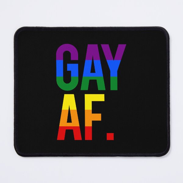 Item preview, Gay AF (rainbow) designed and sold by Thelittlelord.
