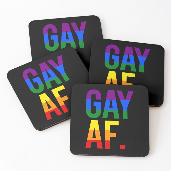 Item preview, Gay AF (rainbow) designed and sold by Thelittlelord.