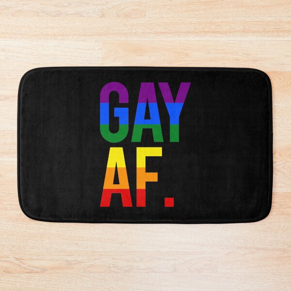 Item preview, Gay AF (rainbow) designed and sold by Thelittlelord.
