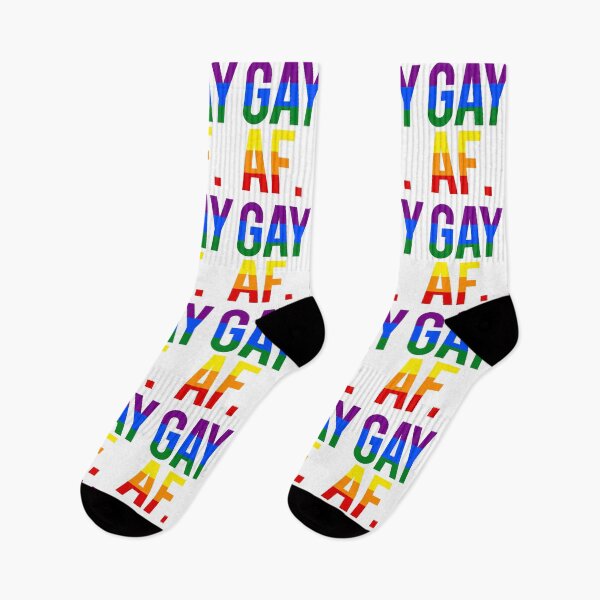 Item preview, Gay AF (rainbow) designed and sold by Thelittlelord.