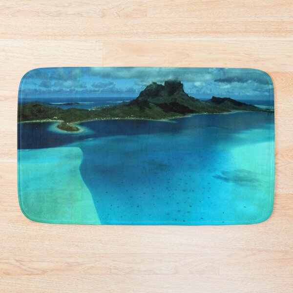 Item preview, Bora Bora Lagoon Aerial Art Photo From Helicopter designed and sold by DEC02.