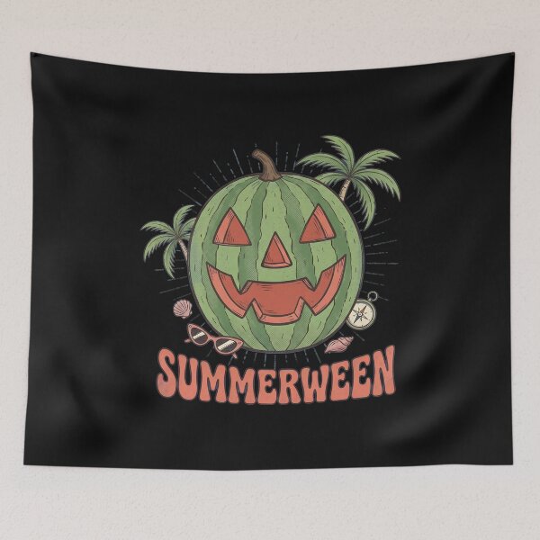 Item preview, Summerween Watermelon Jack O Lantern Pun designed and sold by Sugengthecraftd.