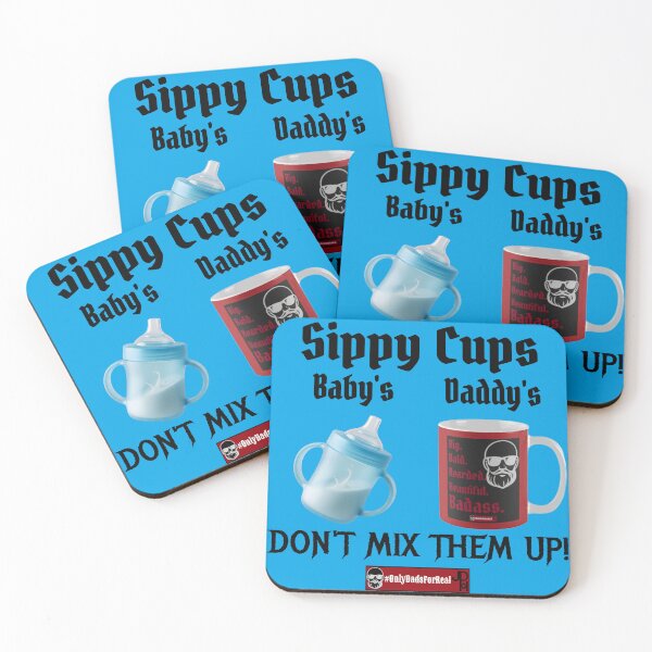 Item preview, Sippy Cups Coffee (Blue) *More Colors Available in Collection  designed and sold by OnlyDadsForReal.