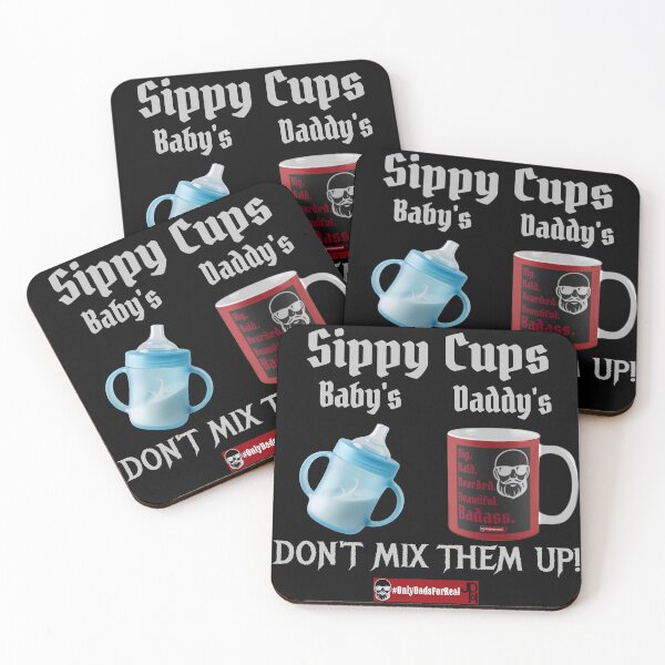 Item preview, Sippy Cups Coffee (Black) *More Colors Available in Collection  designed and sold by OnlyDadsForReal.