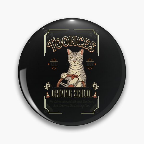 Item preview, Nostalgic Cat Driving School Retro Style designed and sold by Sugengthecraftd.