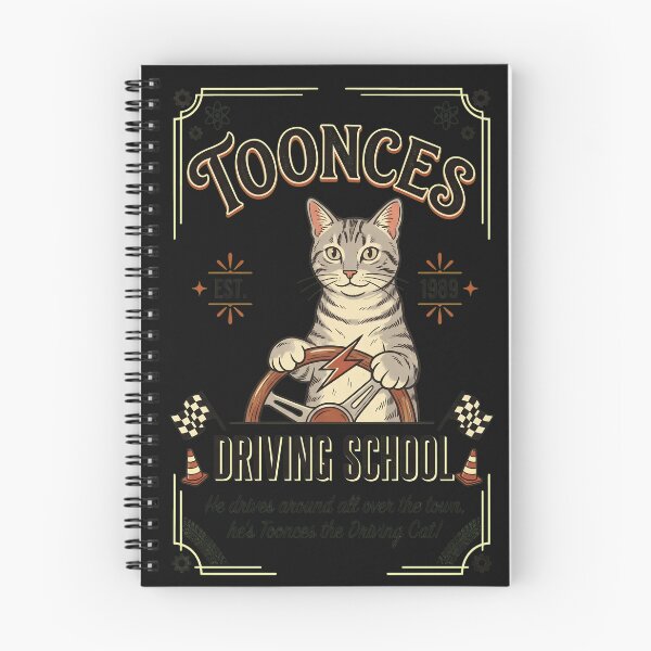 Item preview, Nostalgic Cat Driving School Retro Style  designed and sold by Sugengthecraftd.