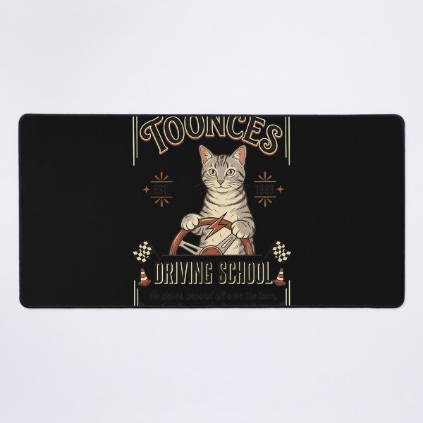 Item preview, Nostalgic Cat Driving School Retro Style designed and sold by Sugengthecraftd.