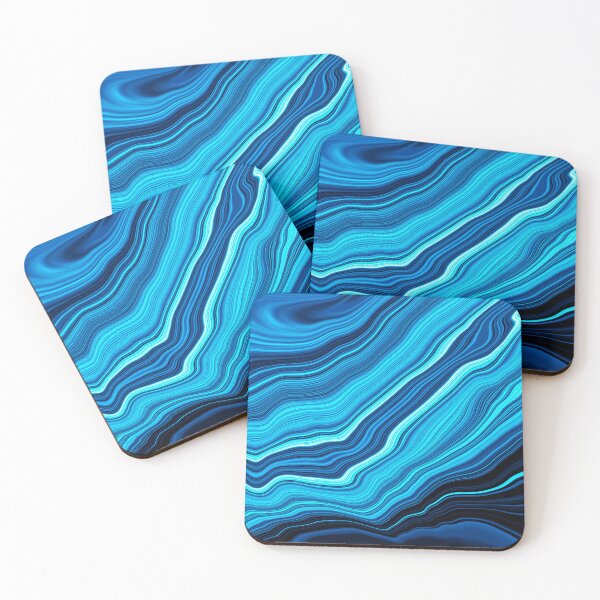 Item preview, Blue And Aqua Liquid Marbled Abstract Designs designed and sold by DEC02.