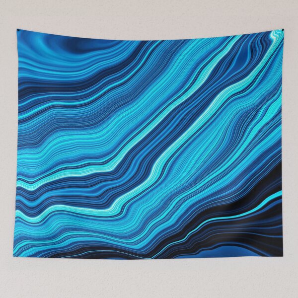 Item preview, Blue And Aqua Liquid Marbled Abstract Designs designed and sold by DEC02.