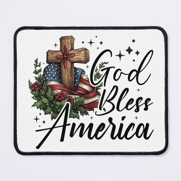 Item preview, God Bless America Patriotic Cross Design designed and sold by ShopVelona.