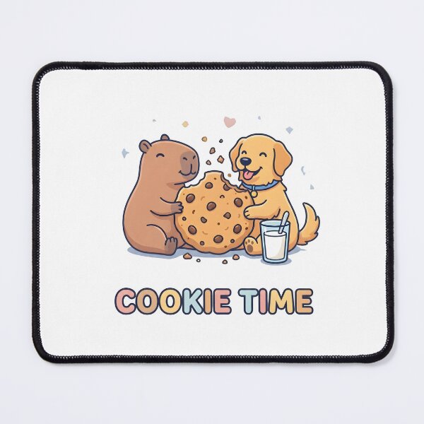 Item preview, Cookie Time Capybara And Dog Sharing Snack designed and sold by laughingshirts.