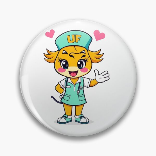 Item preview, UF Nursing Cute Mascot Design | Future Nurse Cartoon Graphic designed and sold by MystiColo.