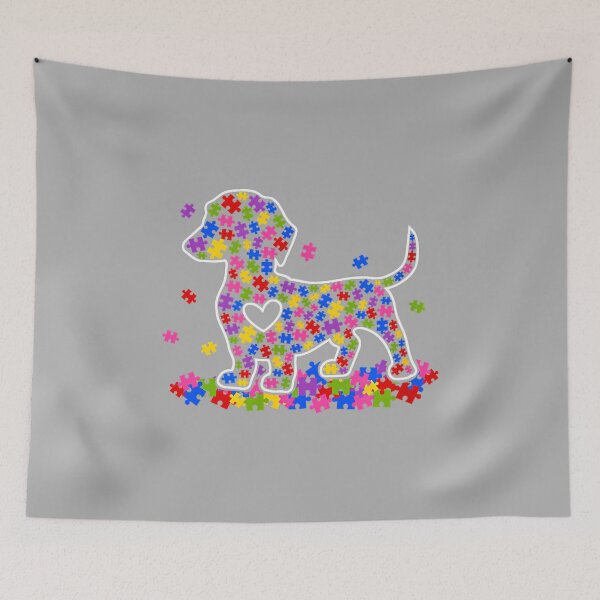 Item preview, Funny Dachshund Dog Autism Awareness Puppy Lover Dad Mom designed and sold by ArleneRowe.
