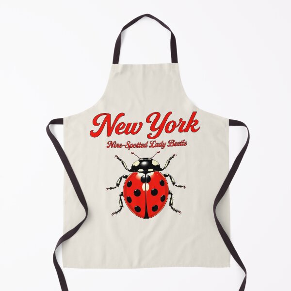 Item preview, New York Nine-Spotted Lady Beetle Retro Poster designed and sold by The-Drip-Studio.