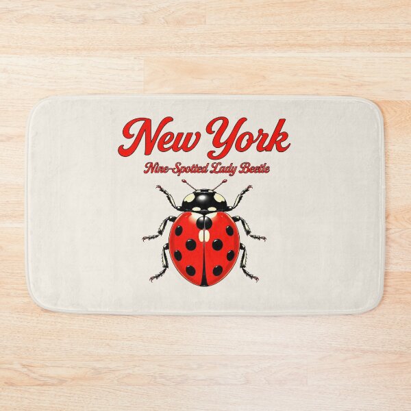 Item preview, New York Nine-Spotted Lady Beetle Retro Poster designed and sold by The-Drip-Studio.