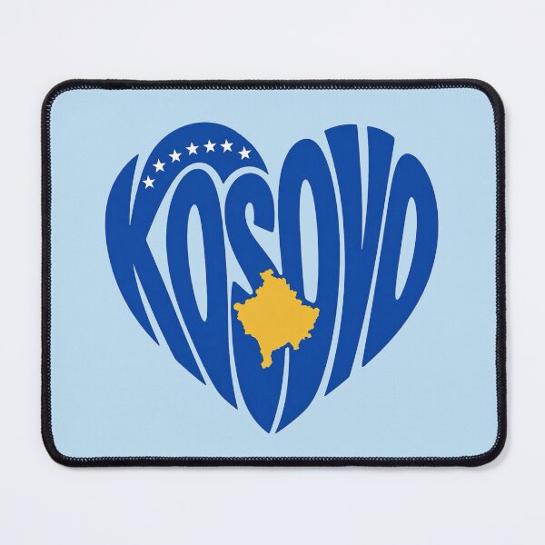Item preview, Kosovo - Typography Heart Shape designed and sold by Myra365Art.