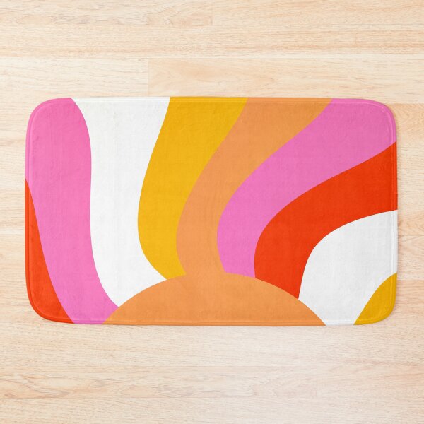 Item preview, Retro 1960's Vibrant Yellow, Orange, Pink Sunburst Design designed and sold by DEC02.