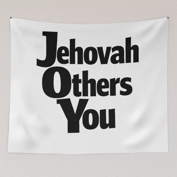 Item preview, Jehovah Others You - the secret to happiness is JOY in this way- Black Letters designed and sold by WinnifredH.