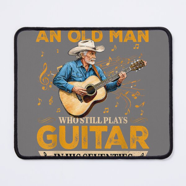 Item preview, Never Underestimate an Old Man Who Plays Guitar in 70s Gifts designed and sold by KristineLi.
