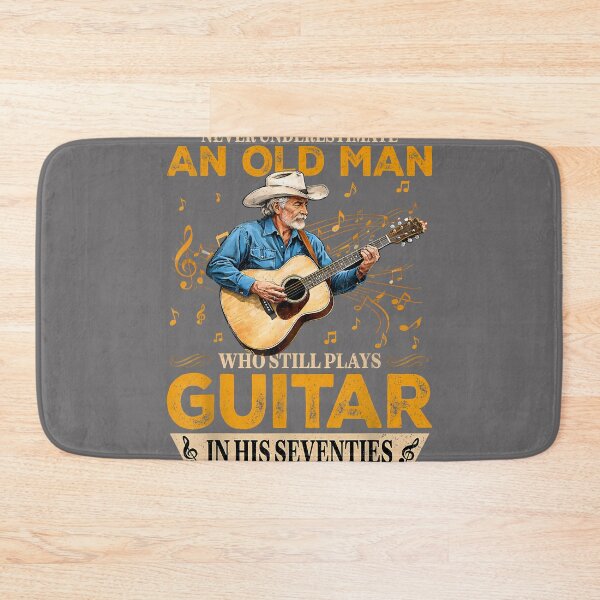 Item preview, Never Underestimate an Old Man Who Plays Guitar in 70s Gifts designed and sold by KristineLi.