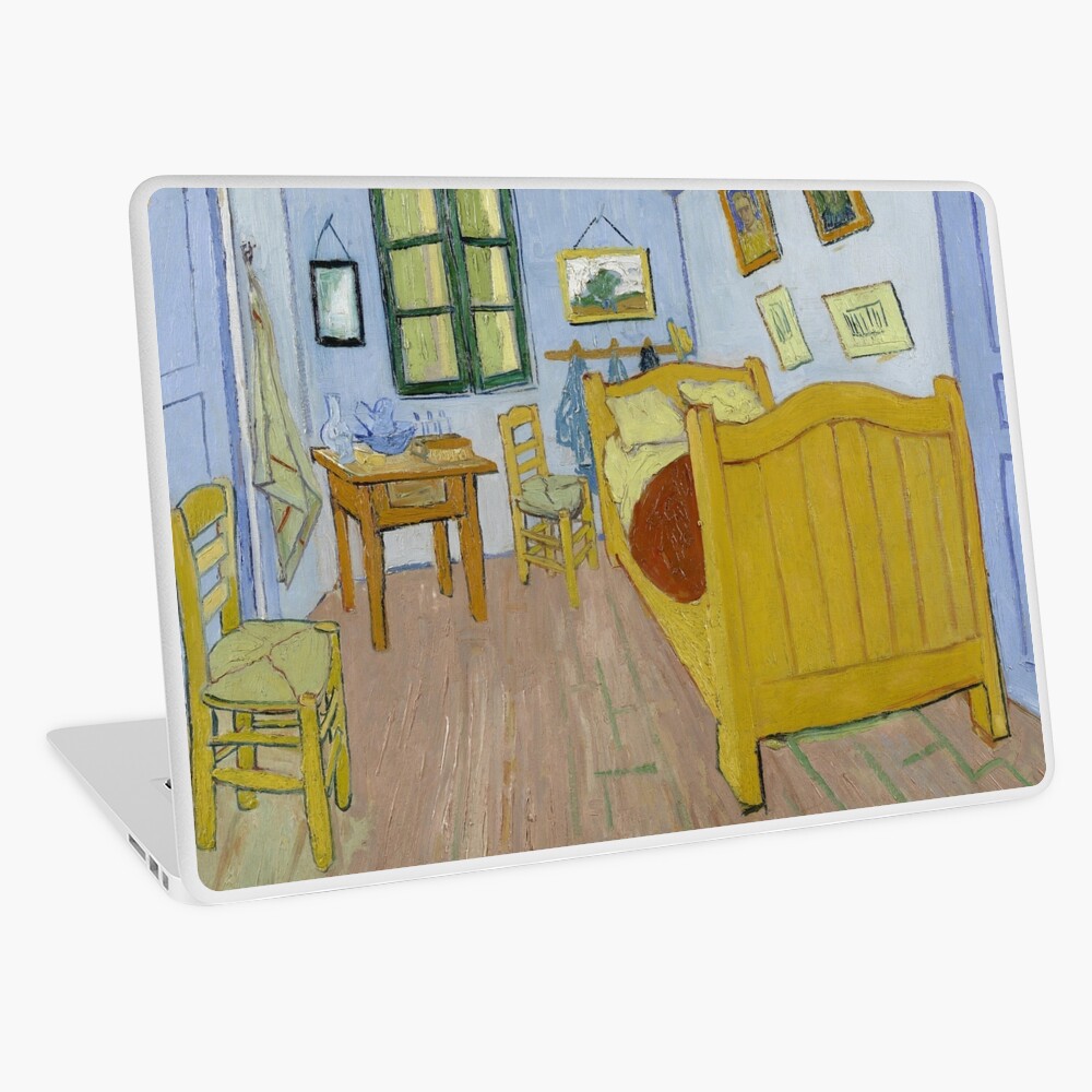 Van Gogh The Bedroom 1888 T Shirt Artwork Reproduction Tshirts Bags Posters Prints Men Women Kids Laptop Skin