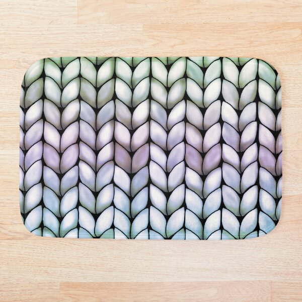 Item preview, Tejido grueso de punto sintético color lavanda bosque designed and sold by Karin Taylor.