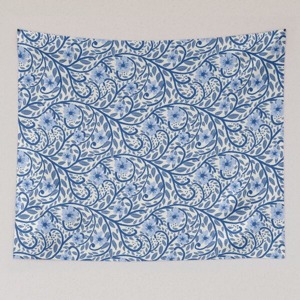 Item preview, Grandmillenial blue and white floral designed and sold by FrancesPoff.