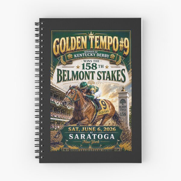 Item preview, 158th Belmont Stakes - Golden Tempo wins the Belmont Stakes - June 6, 2026 designed and sold by DBM Photo Art 1.