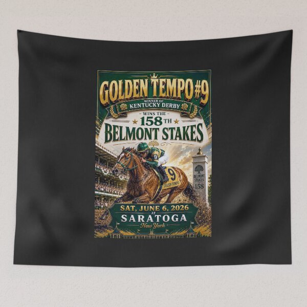 Item preview, 158th Belmont Stakes - Golden Tempo wins the Belmont Stakes - June 6, 2026 designed and sold by DBM Photo Art 1.