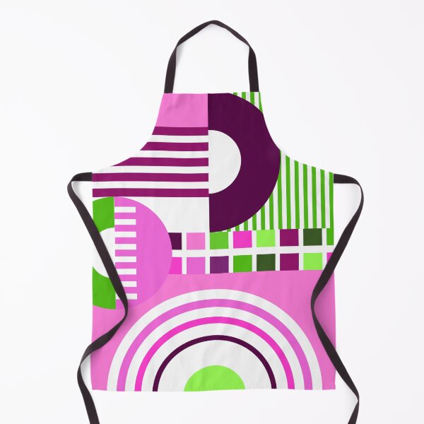 Artikelvorschau, Mid-Century Modern Bauhaus Rosa und Grün Geometrisches Muster entworfen und verkauft von DEC02.