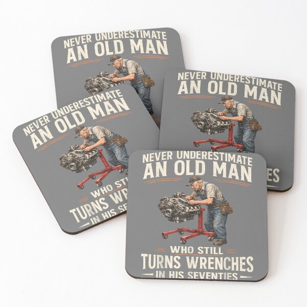 Item preview, Never Underestimate an Old Man Who Turns Wrenches in 70s designed and sold by KristineLi.