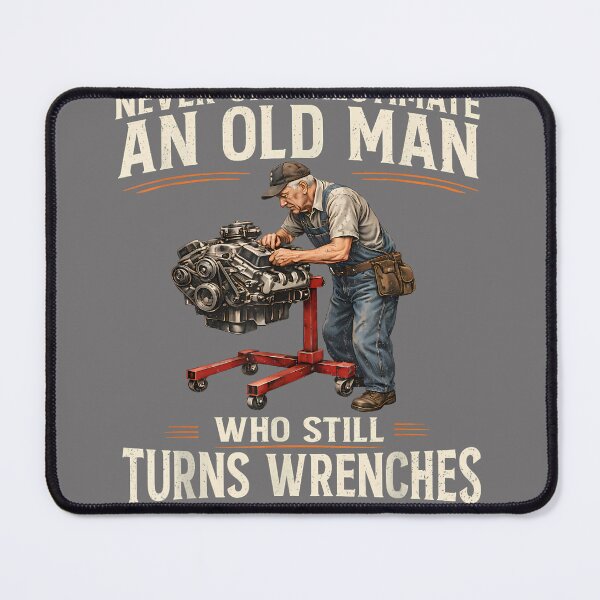 Item preview, Never Underestimate an Old Man Who Turns Wrenches in 70s designed and sold by KristineLi.