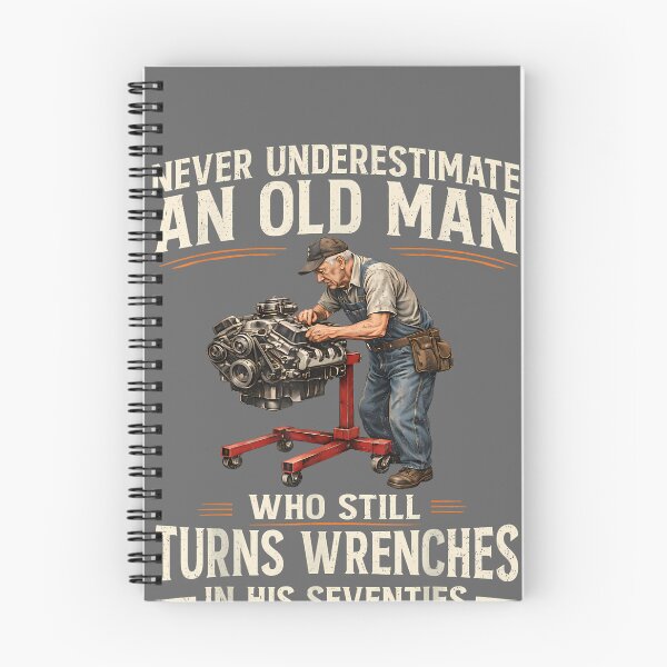 Item preview, Never Underestimate an Old Man Who Turns Wrenches in 70s designed and sold by KristineLi.