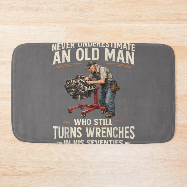Item preview, Never Underestimate an Old Man Who Turns Wrenches in 70s designed and sold by KristineLi.